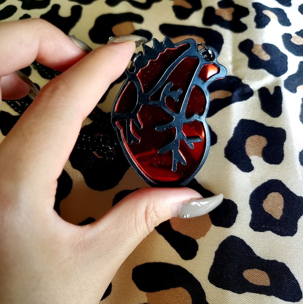 Acrylic Heart Necklace